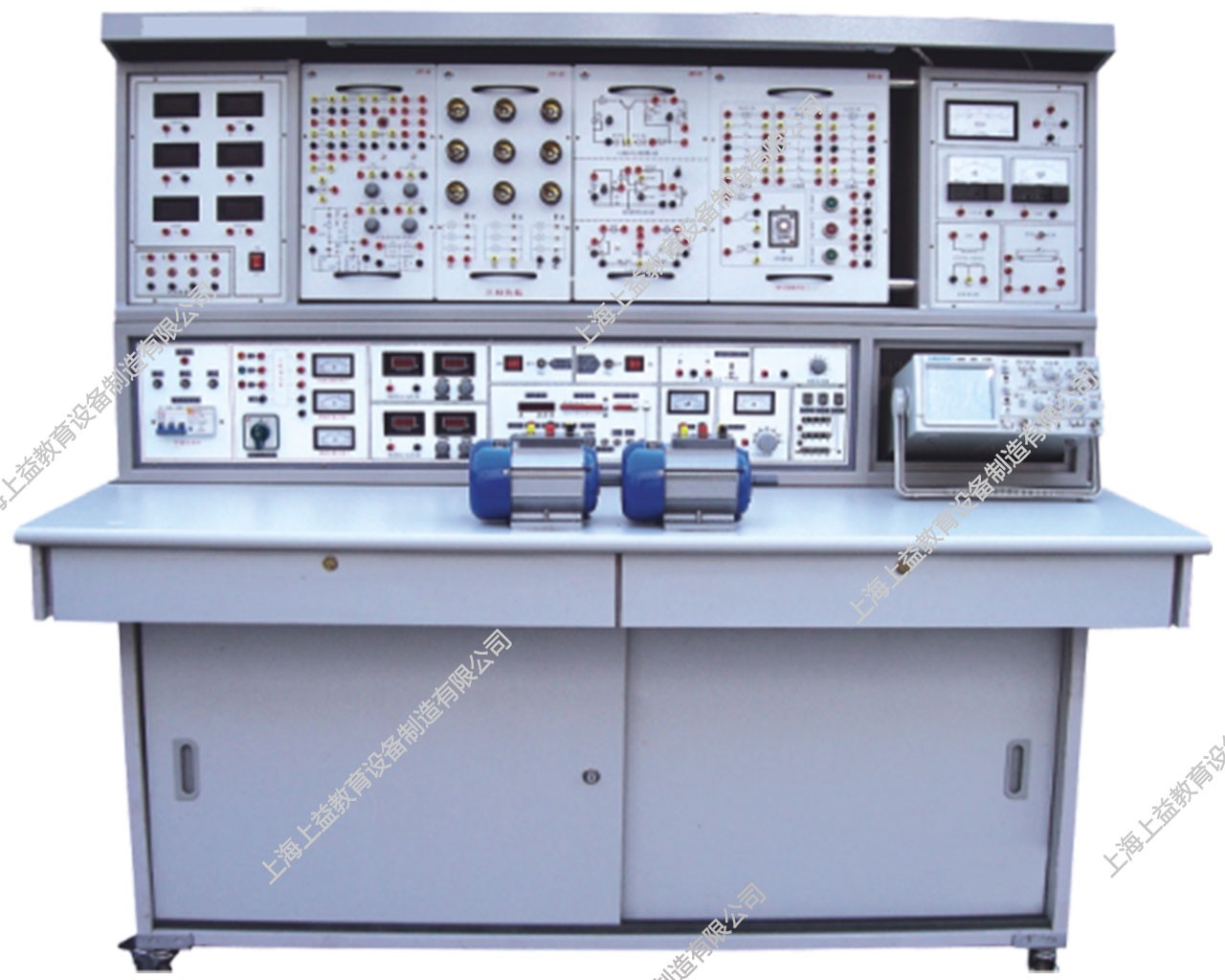 SYTYL-182C立式通用電工、電子、電力拖動（帶直流電機(jī)實驗）實驗室成套設(shè)備（三相調(diào)壓，積木式掛箱）