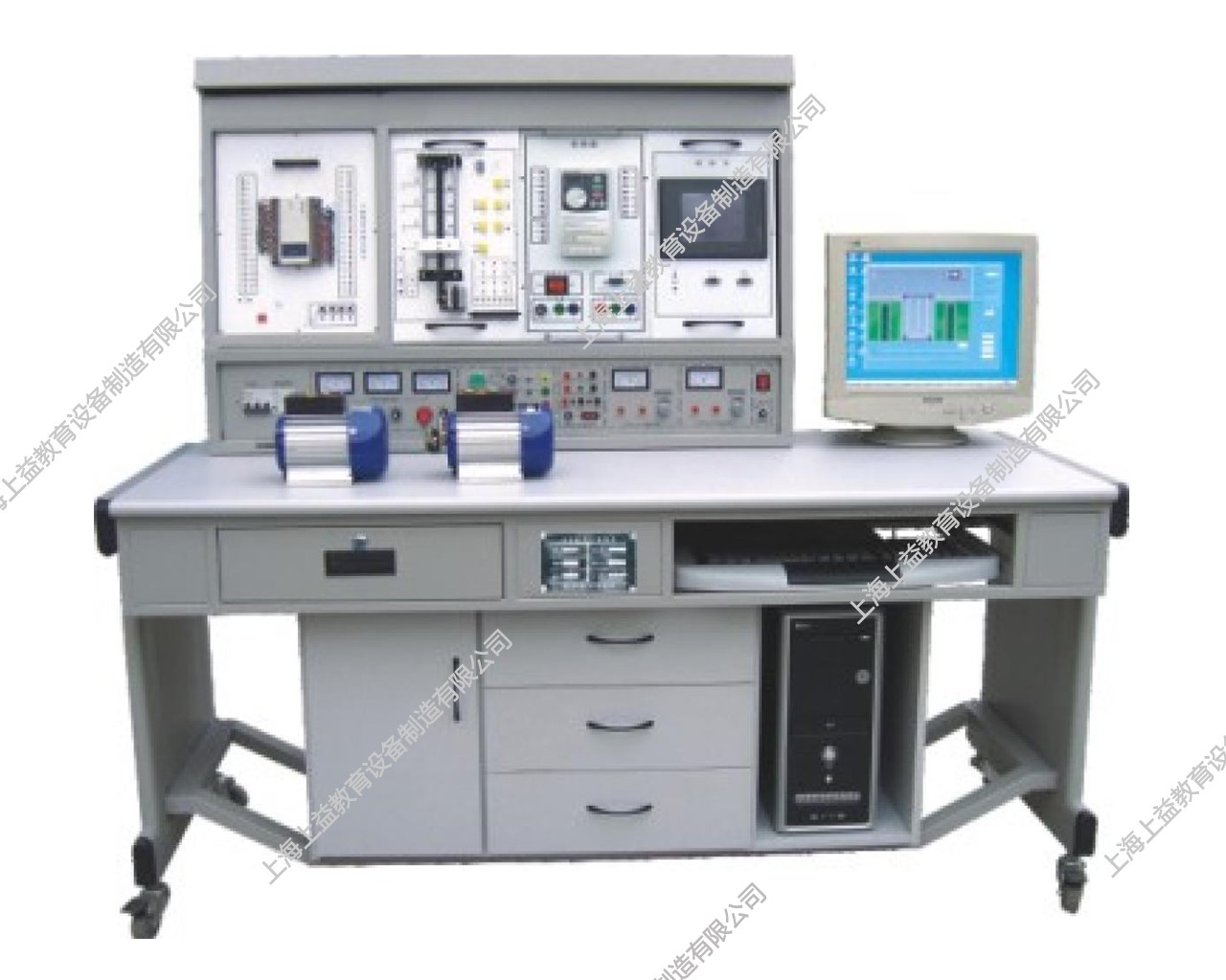 SYPLC-104A網絡型PLC可編程控制器/變頻調速及電氣控制實驗裝置（PLC、變頻器、觸摸屏、電氣控制）